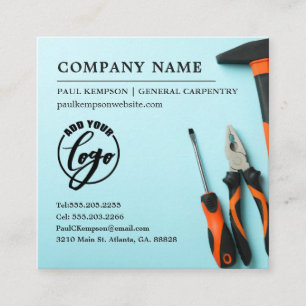 Matching Toolset   Handyman Services Offered Square Business Card