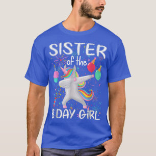 Matching Unicorn Sister , Sister of the Birthday T-Shirt