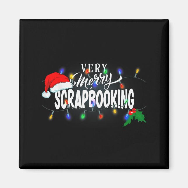 Matching Very Merry Scrapbooking Christmas  Magnet (Front)