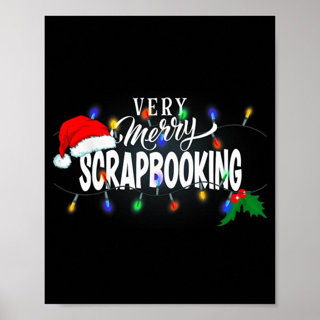 Matching Very Merry Scrapbooking Christmas  Poster (Front)