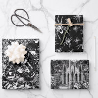 Matching Victorian Gothic Black and White Goulish