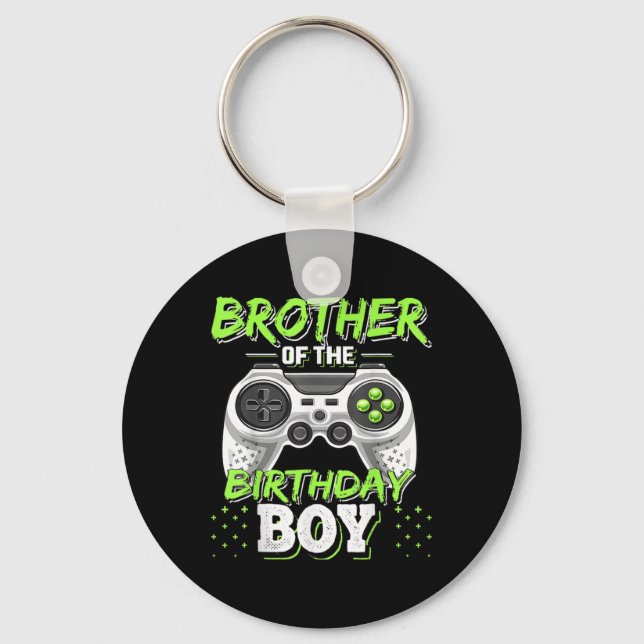 Matching Video Game Birthday Brother Of The Birthd Key Ring (Front)