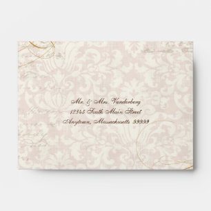 Matching Wedding Envelopes - Trellis Rose Vintage