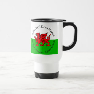 Matching Welsh Dragon St David's Day Travel Mug
