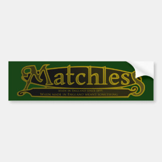 MATCHLESS,VINTAGE MOTORCYCLE EMBLEM. BUMPER STICKER