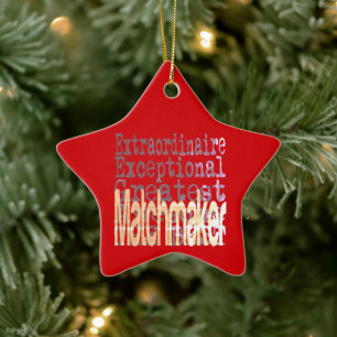 Matchmaker Extraordinaire Ceramic Tree Decoration