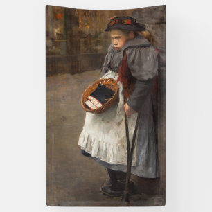 Matchstick Girl Poor Street Urchin Urban Poverty Banner