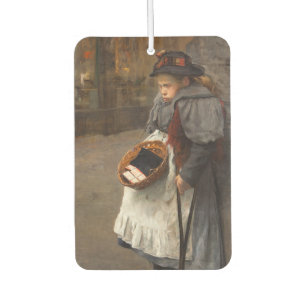 Matchstick Girl Poor Street Urchin Urban Poverty   Car Air Freshener