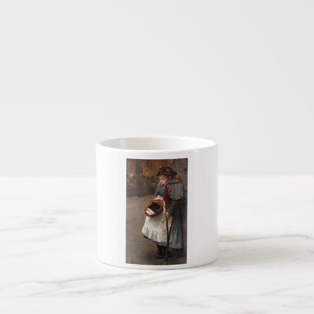 Matchstick Girl Poor Street Urchin Urban Poverty   Espresso Cup (Front)