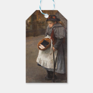 Matchstick Girl Poor Street Urchin Urban Poverty   Gift Tags
