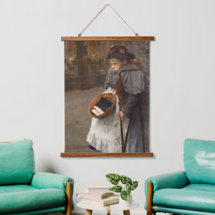 Matchstick Girl Poor Street Urchin Urban Poverty Hanging Tapestry
