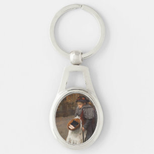 Matchstick Girl Poor Street Urchin Urban Poverty Key Ring
