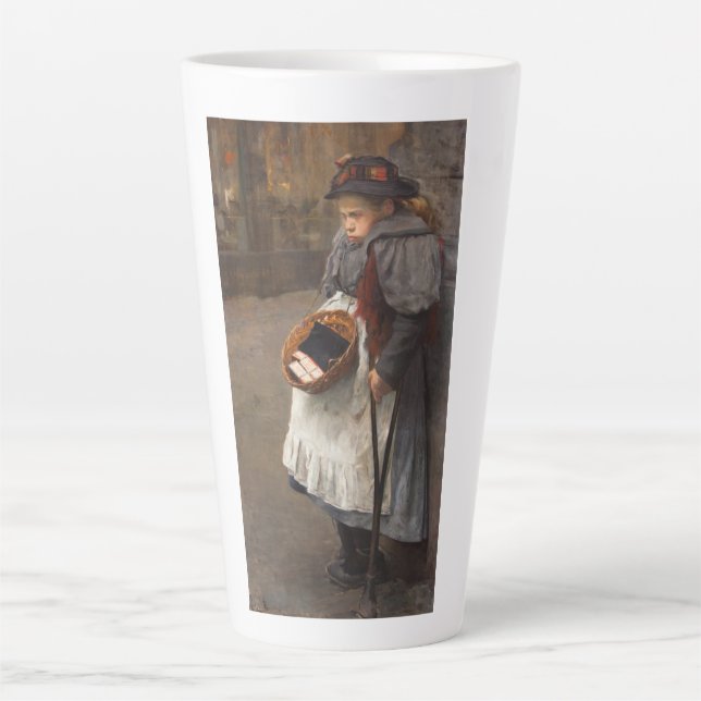 Matchstick Girl Poor Street Urchin Urban Poverty   Latte Mug (Front)