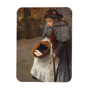 Matchstick Girl Poor Street Urchin Urban Poverty Magnet