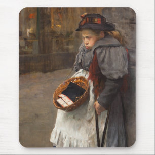 Matchstick Girl Poor Street Urchin Urban Poverty   Mouse Mat