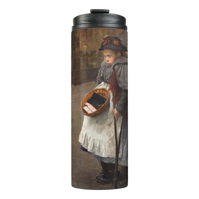 Matchstick Girl Poor Street Urchin Urban Poverty   Thermal Tumbler (Front)