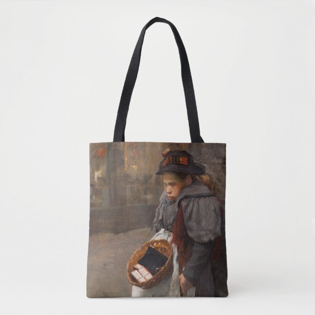 Matchstick Girl Poor Street Urchin Urban Poverty   Tote Bag (Front)