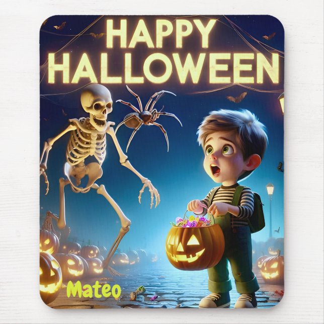 MATEO ~ Happy Halloween ~ Mousepad (Front)