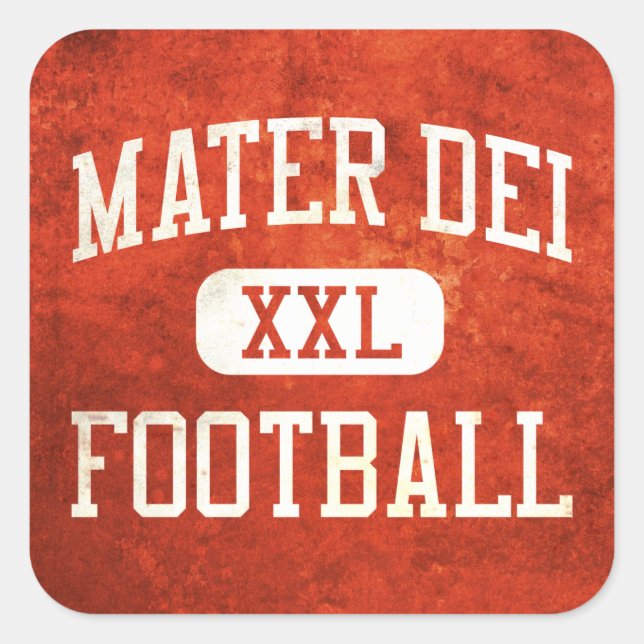 Mater Dei Monarchs Football Square Sticker (Front)