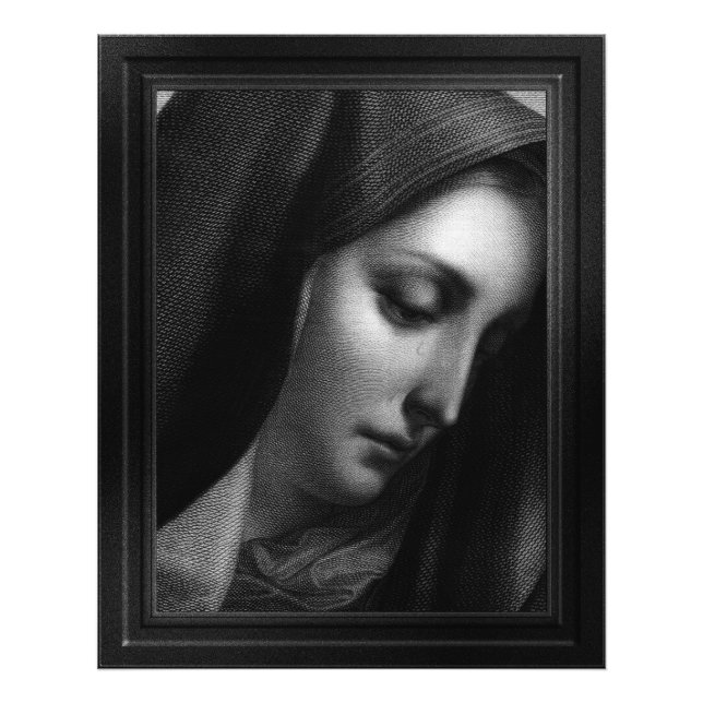 Mater Dolorosa Engraving by Carlo Dolci Photo Print (Front)