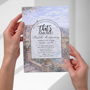 Matera Italian Themed Bridal Shower Invitation