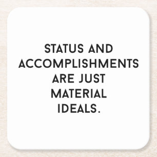 Material Ideals Paper Coaster
