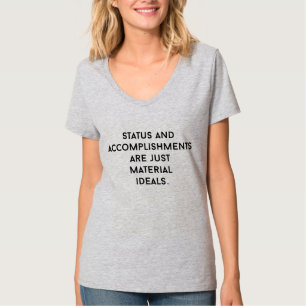 Material Ideals Women's Basic V-Neck T-Shirt
