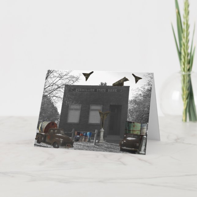 "Material World" Birthday Card (Front)