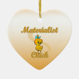 Materialist Chick Ceramic Tree Decoration