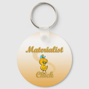 Materialist Chick Key Ring