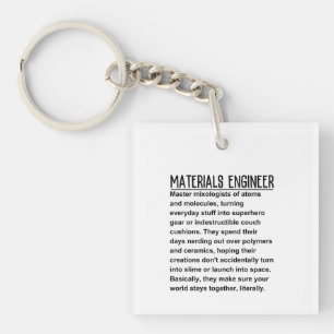 Materials engineer key ring