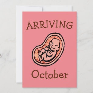 Maternity, Birth Month T-Shirt Invitation