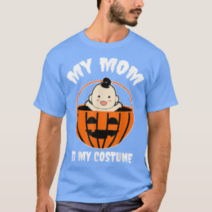 Maternity Mum Baby Pumpkin Costume Funny Halloween T-Shirt