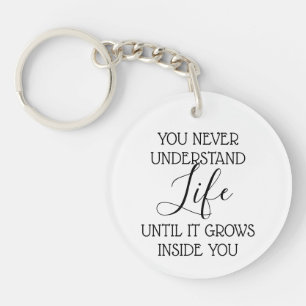 Maternity Sonogram Custom Photo Keychain