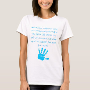 Maternity T-Shirt/Baby Boy hand print with Quote T-Shirt