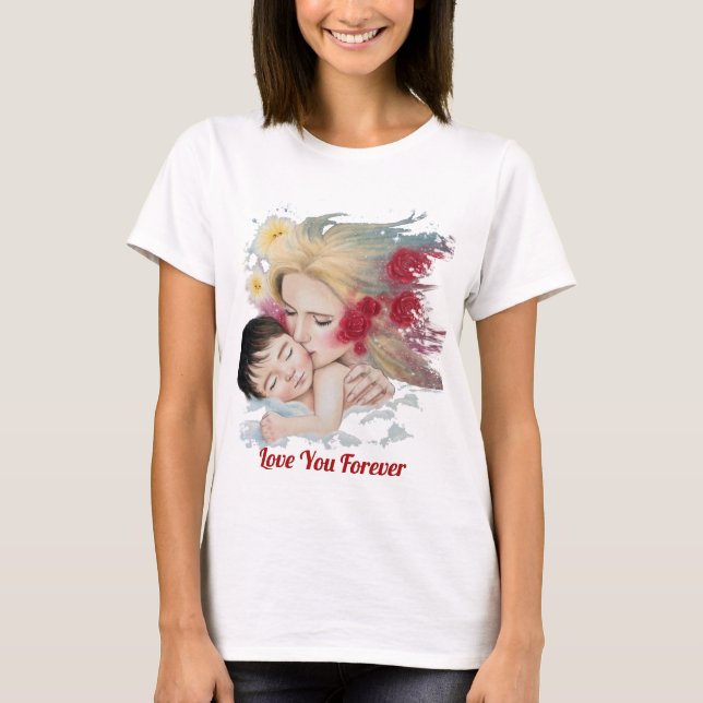 Maternity T-shirt:Love You Forever T-Shirt (Front)