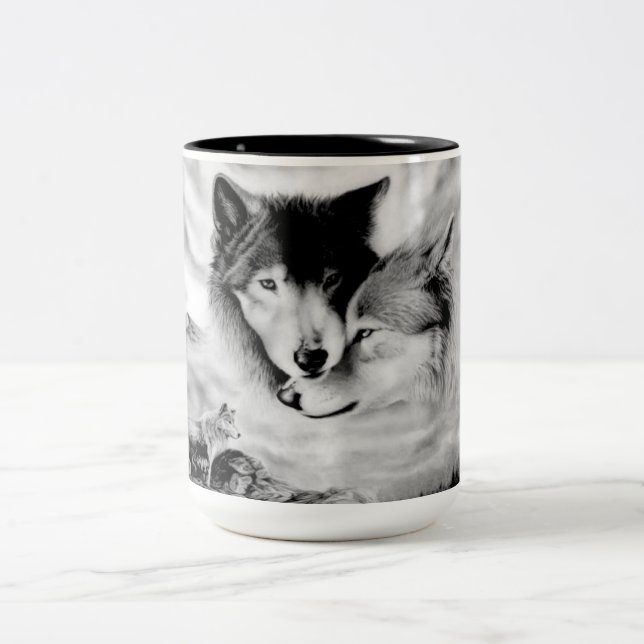 Mates forever Two-Tone coffee mug (Center)