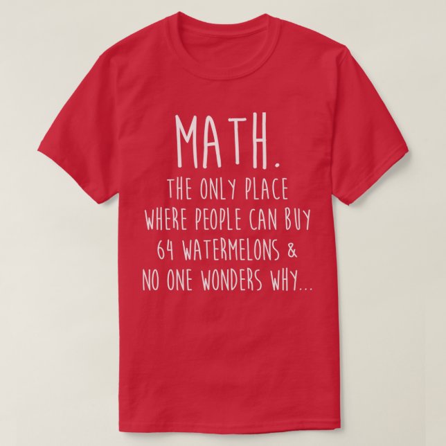 Math 34 T-Shirt (Design Front)