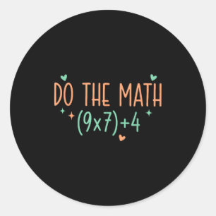 Math 67 Meme Six Seven Classic Round Sticker