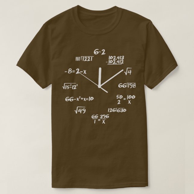 Math A Clock T-Shirt (Design Front)
