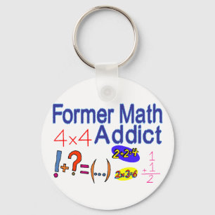 Math Addict Key Ring