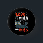 Math and Cats 3 Cm Round Badge<br><div class="desc">Math and Cats</div>