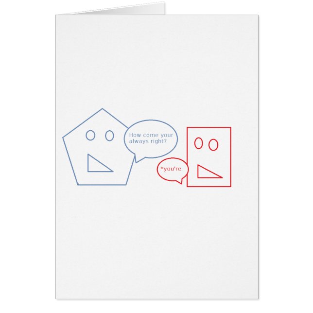 Math and English Pun (Front)