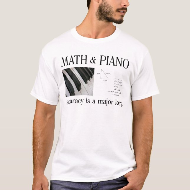 math and piano major key T-Shirt (Front)
