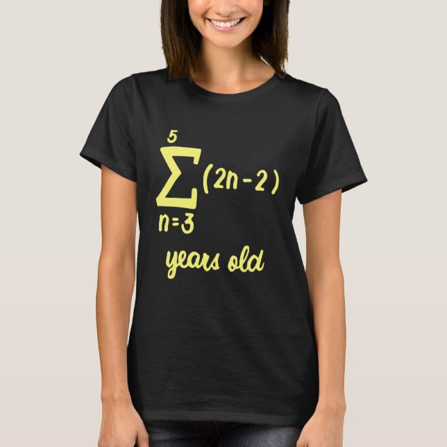 Math Bday Geek 18th Birthday 18 Years Old Teen Gir T-Shirt (Front)