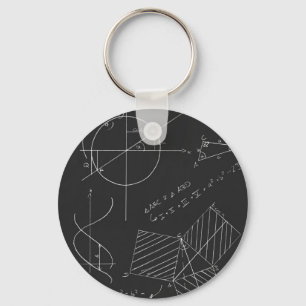 Math blackboard key ring