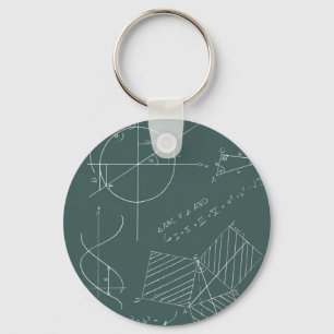 Math blackboard key ring