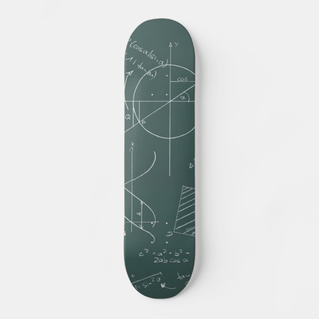 Math blackboard skateboard (Front)