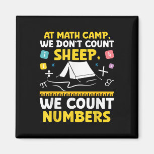 Math Camp Math Camper Mathematician Camping Mathem Magnet