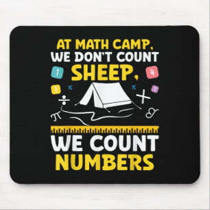 Math Camp Math Camper Mathematician Camping Mathem Mouse Mat